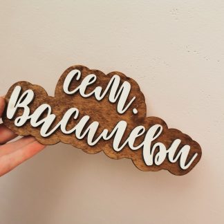 Табела за врата с Фамилията Ви