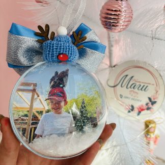 Коледна топка със снимка “Еленче”