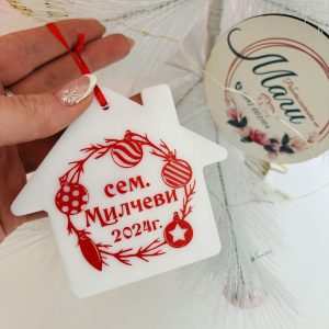 Играчка за елха къща