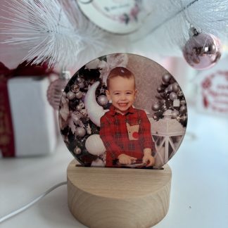 Лампа с Ваша снимка - Кръг