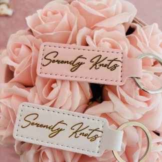 Гравиран кожен ключодържател