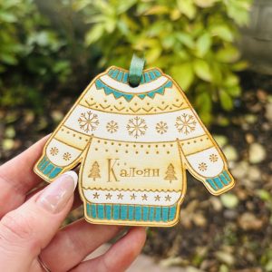 Персонализиран коледен пуловер 2